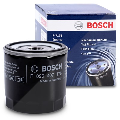 Bosch Ölfilter [Hersteller-Nr. F026407176] für Dacia, Infiniti, Mercedes-Benz, Nissan, Renault von Bosch