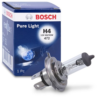 Bosch H4 Glühlampe, Fernscheinwerfer [Hersteller-Nr. 1987302041] für Alfa Romeo, Audi, Citroën, Daihatsu, Fiat, Ford, Ford Usa, Gm Korea, Honda, Hyund von Bosch