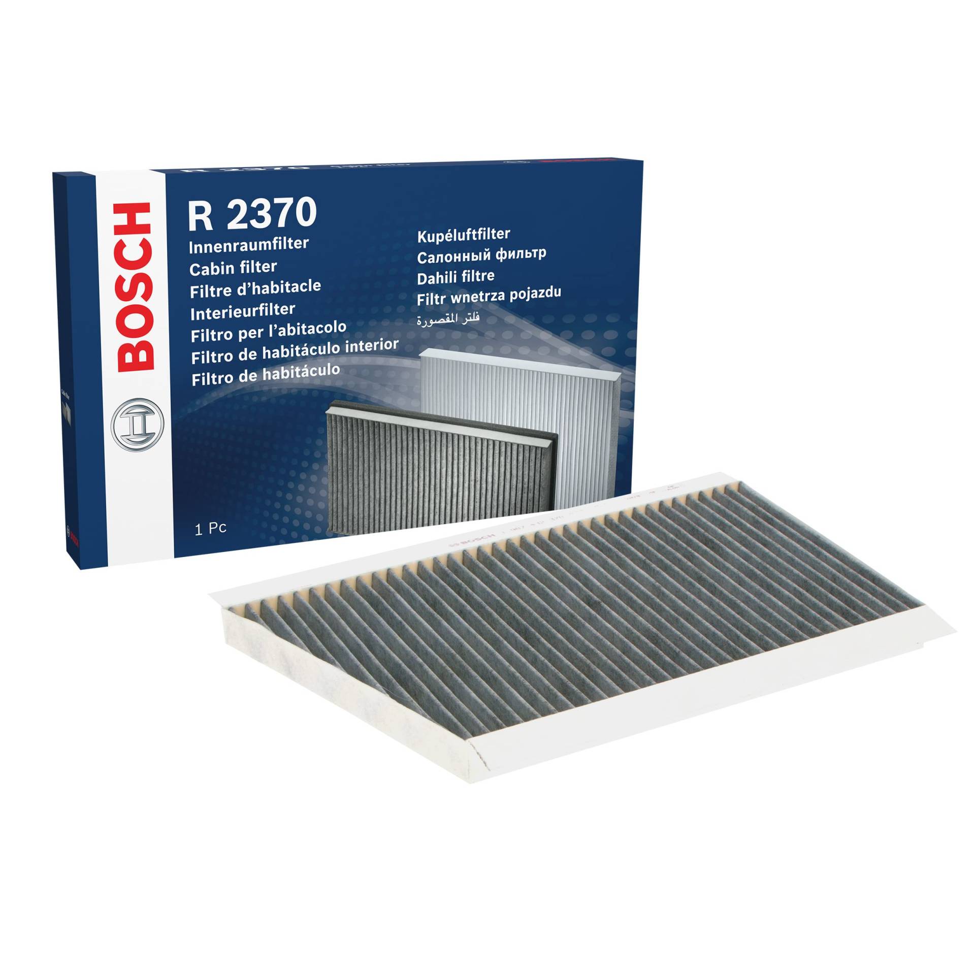 Bosch R2370 - Innenraumfilter mit Aktivkohle, 1 Stück (1er Pack) von Bosch Automotive