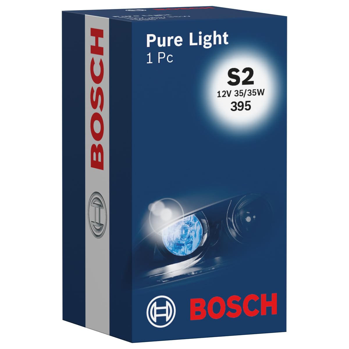 Bosch S2 Pure Light Motorradlampe - 12 V 35/35 W BA20d - 1 Stück von Bosch