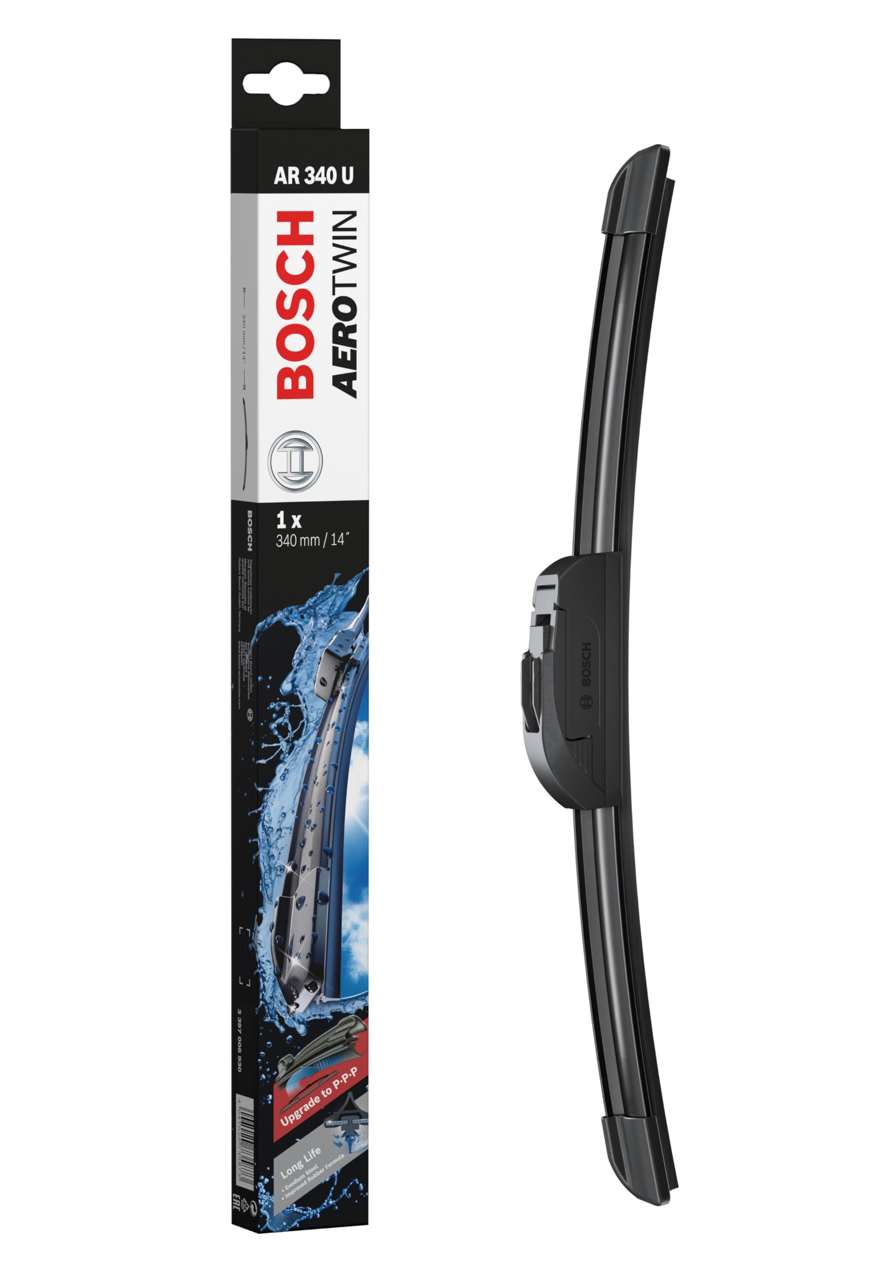 Bosch Scheibenwischer Aerotwin AR340U, Länge: 340mm–einzelner Scheibenwischer für Frontscheibe Bosch Scheibenwischer Aerotwin AR340U, Länge: 340mm–einzelner Scheibenwischer für Frontscheibe von Bosch