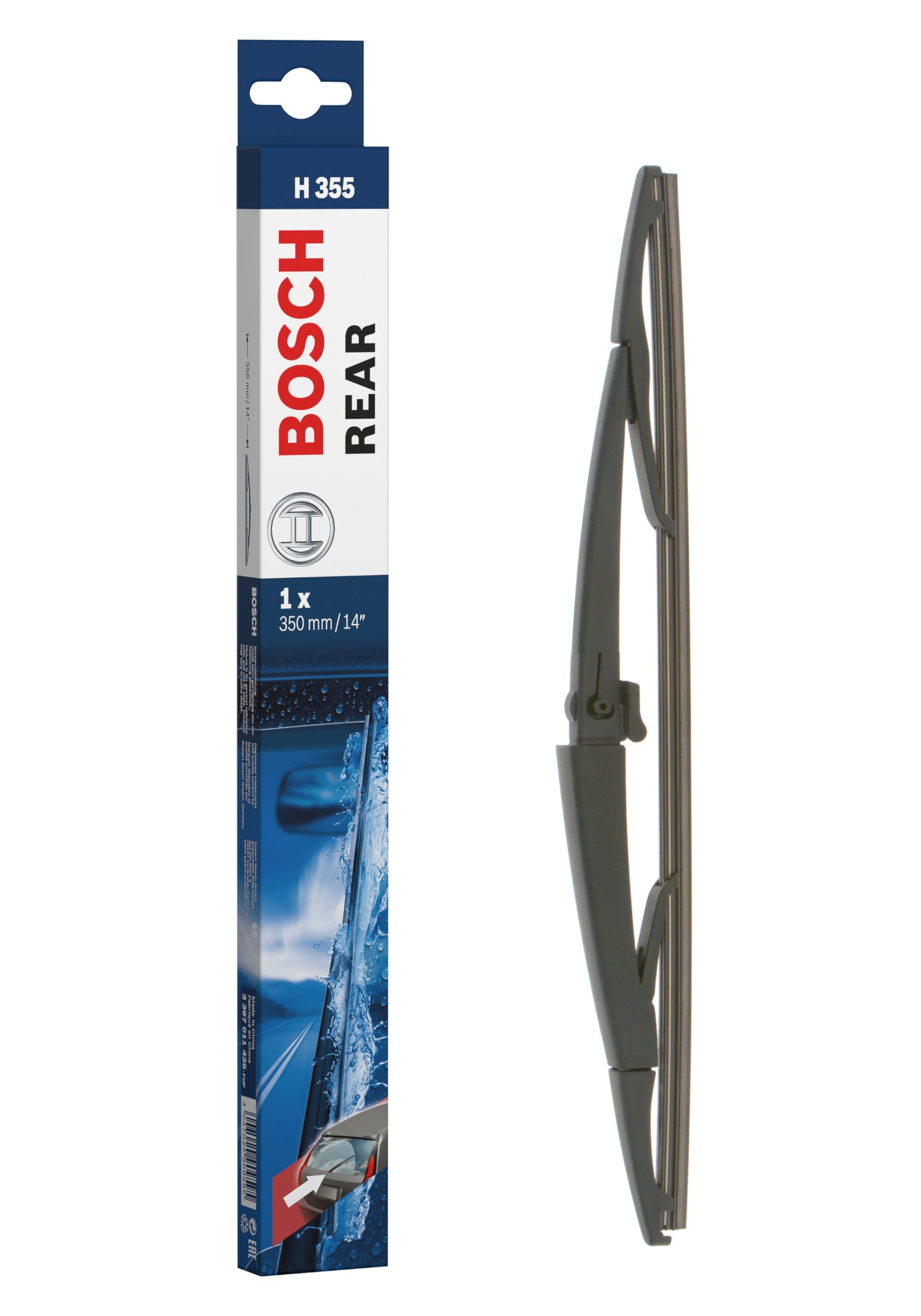 Bosch Scheibenwischer Rear H355, Länge: 350mm – Scheibenwischer für Heckscheibe Bosch Scheibenwischer Rear H355, Länge: 350mm – Scheibenwischer für Heckscheibe von BOSCH