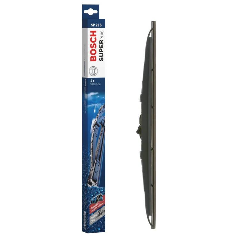 Bosch SuperPlus Spoiler SP21S Front-Scheibenwischer - Ersatz-Scheibenwischer mit vormontiertem Quick-Clip-Adapter - 1 Wischblatt, 530 mm von Bosch Automotive