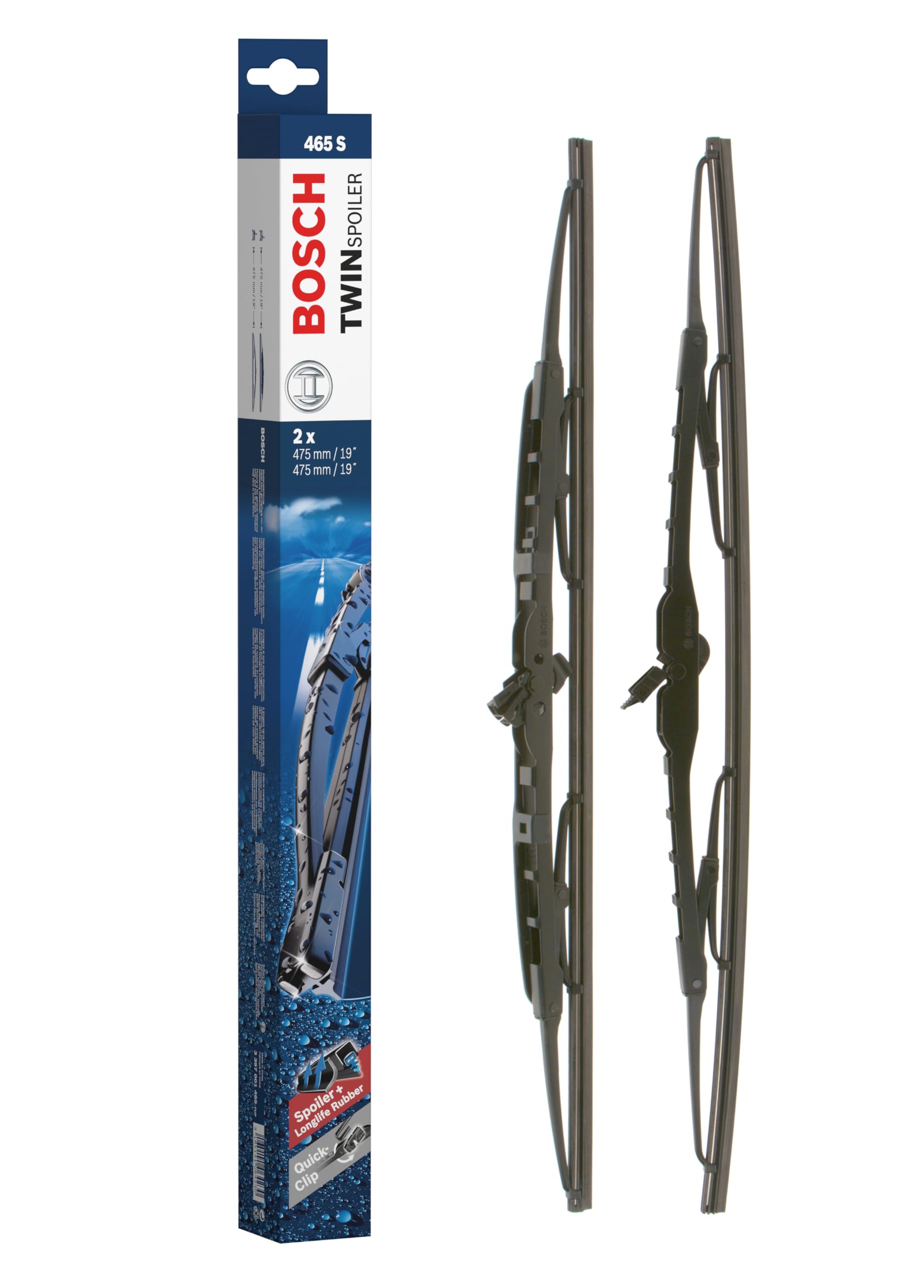 Bosch Scheibenwischer Twin Spoiler SP1919VS, Länge: 475mm/475mm – Set für Frontscheibe Bosch Scheibenwischer Twin Spoiler SP1919VS, Länge: 475mm/475mm – Set für Frontscheibe von Bosch