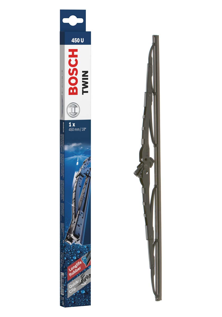 Bosch Scheibenwischer Twin450U, Länge: 450mm – einzelner Scheibenwischer für Frontscheibe Bosch Scheibenwischer Twin450U, Länge: 450mm – einzelner Scheibenwischer für Frontscheibe von Bosch