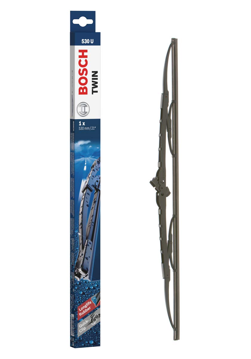 Bosch Scheibenwischer Twin530U, Länge: 530mm – einzelner Scheibenwischer für Frontscheibe Bosch Scheibenwischer Twin530U, Länge: 530mm – einzelner Scheibenwischer für Frontscheibe von Bosch