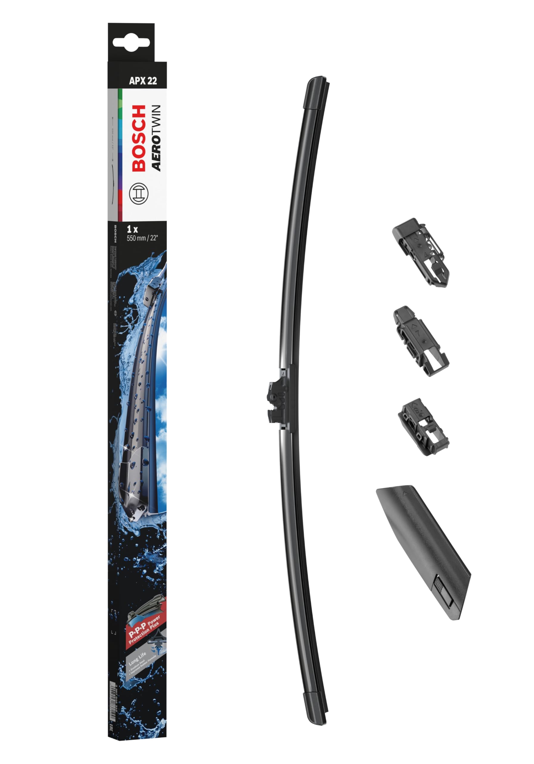 Bosch Automotive Bosch APX22 - Scheibenwischer Aerotwin - Länge: 550 mm - einzelner Scheibenwischer für Frontscheibe von Bosch Automotive