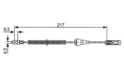 Bosch Seilzug, Feststellbremse [Hersteller-Nr. 1987482461] für Opel, Vauxhall von Bosch