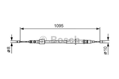 Bosch Seilzug, Feststellbremse [Hersteller-Nr. 1987477660] für Opel von Bosch