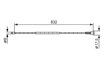Bosch Seilzug, Feststellbremse [Hersteller-Nr. 1987477661] für Opel, Vauxhall von Bosch