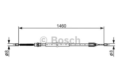 Bosch Seilzug, Feststellbremse [Hersteller-Nr. 1987477646] für Renault von Bosch