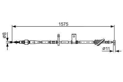 Bosch Seilzug, Feststellbremse [Hersteller-Nr. 1987482095] für Suzuki von Bosch