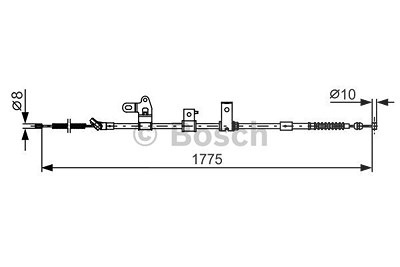 Bosch Seilzug, Feststellbremse [Hersteller-Nr. 1987482347] für Toyota von Bosch