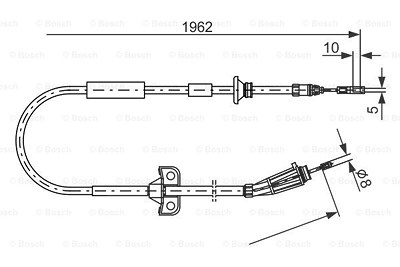 Bosch Seilzug, Feststellbremse [Hersteller-Nr. 1987477941] für Volvo von Bosch