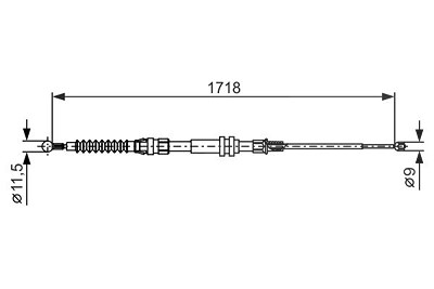 Bosch Seilzug, Feststellbremse [Hersteller-Nr. 1987482378] für VW von Bosch