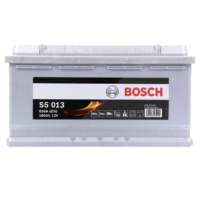 Bosch Starterbatterie S5 013 100Ah 830A 12V [Hersteller-Nr. 0092S50130] für Alfa Romeo, Alpina, Aston Martin, Audi, Bentley, BMW, Bugatti, Chevrolet, von Bosch