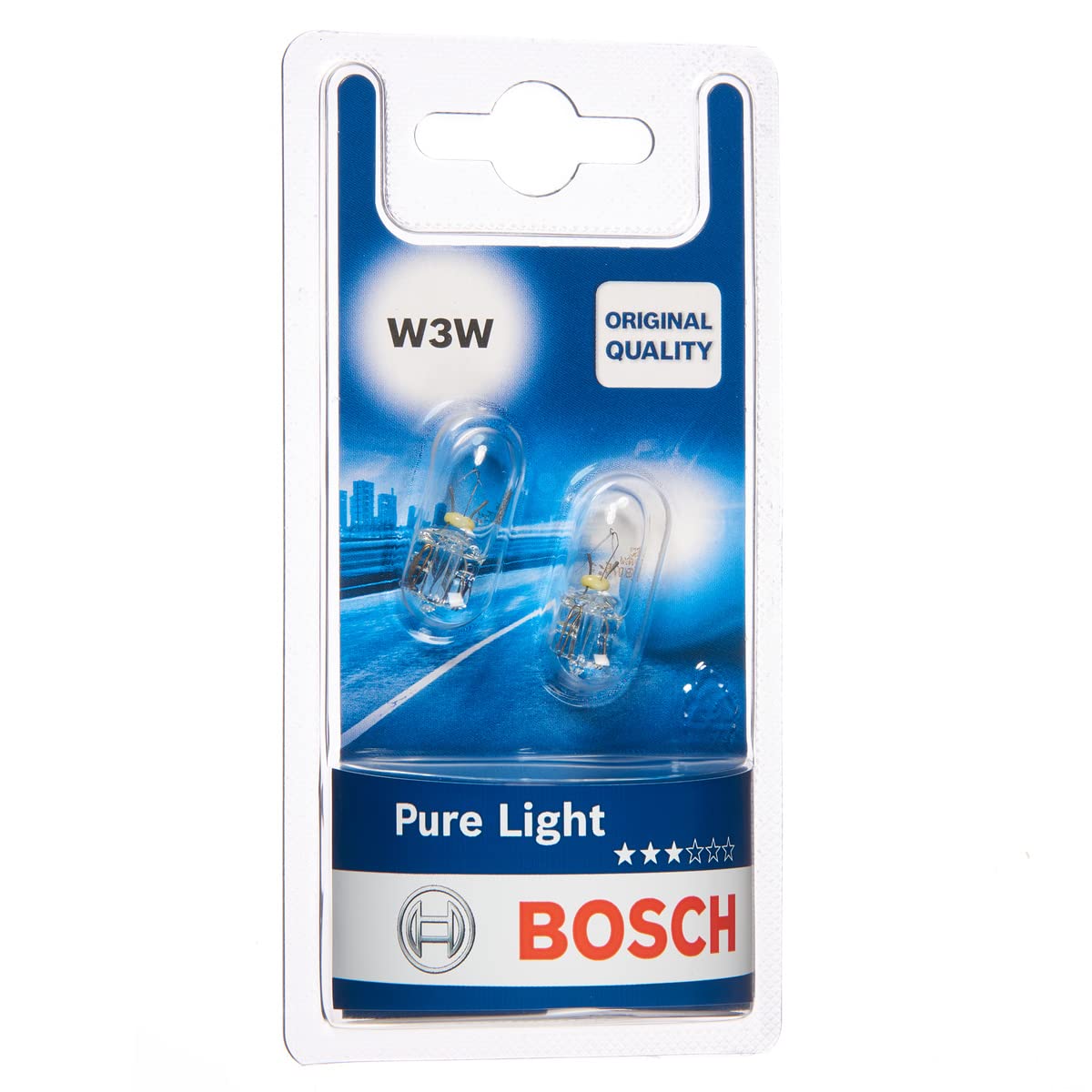 Bosch W3W Lampe Pure Light 12V 3W W2,1x9,5d (2 Stück) von Bosch Automotive
