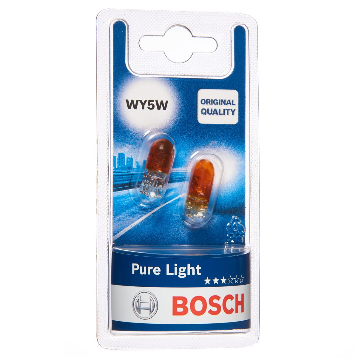 Bosch WY5W Pure Light Fahrzeuglampen - 12 V 5 W W2,1x9,5d - 2 Stücke von Bosch Automotive