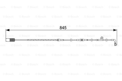 Bosch Warnkontakt, Bremsbelagverschleiß [Hersteller-Nr. 1987473044] für Alpina, BMW von Bosch