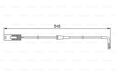Bosch Warnkontakt, Bremsbelagverschleiß [Hersteller-Nr. 1987474940] für BMW von Bosch
