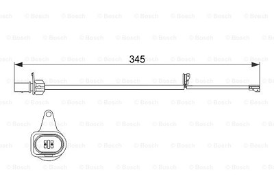 Bosch Warnkontakt, Bremsbelagverschleiß [Hersteller-Nr. 1987474507] für Audi von Bosch