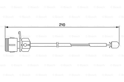Bosch Warnkontakt, Bremsbelagverschleiß [Hersteller-Nr. 1987474938] für Audi von Bosch