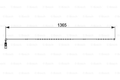 Bosch Warnkontakt, Bremsbelagverschleiß [Hersteller-Nr. 1987474583] für BMW von Bosch