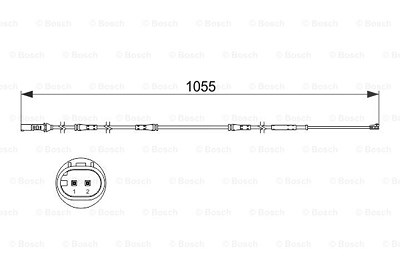 Bosch Warnkontakt, Bremsbelagverschleiß [Hersteller-Nr. 1987473508] für BMW von Bosch