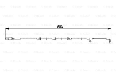 Bosch Warnkontakt, Bremsbelagverschleiß [Hersteller-Nr. 1987473027] für BMW von Bosch