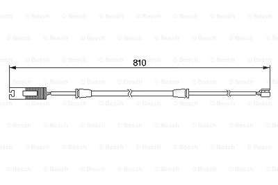 Bosch Warnkontakt, Bremsbelagverschleiß [Hersteller-Nr. 1987474957] für BMW von Bosch
