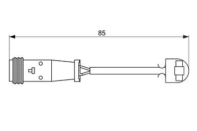 Bosch Warnkontakt, Bremsbelagverschleiß [Hersteller-Nr. 1987473038] für Mercedes-Benz, VW von Bosch