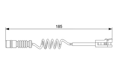 Bosch Warnkontakt, Bremsbelagverschleiß [Hersteller-Nr. 1987473007] für Mercedes-Benz, VW von Bosch