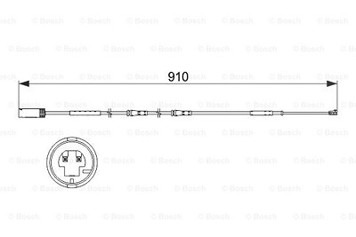 Bosch Warnkontakt, Bremsbelagverschleiß [Hersteller-Nr. 1987473522] für Mini von Bosch