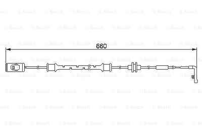 Bosch Warnkontakt, Bremsbelagverschleiß [Hersteller-Nr. 1987474972] für Opel von Bosch