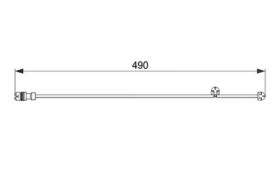Bosch Warnkontakt, Bremsbelagverschleiß [Hersteller-Nr. 1987474560] für Porsche von Bosch