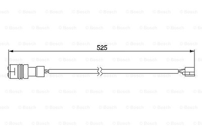 Bosch Warnkontakt, Bremsbelagverschleiß [Hersteller-Nr. 1987474979] für Porsche von Bosch