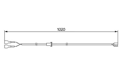 Bosch Warnkontakt, Bremsbelagverschleiß [Hersteller-Nr. 1987474980] für Porsche von Bosch