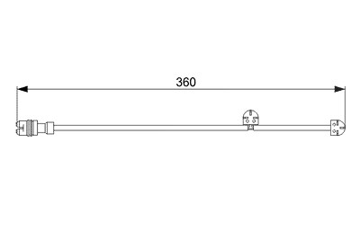 Bosch Warnkontakt, Bremsbelagverschleiß [Hersteller-Nr. 1987473023] für Porsche von Bosch