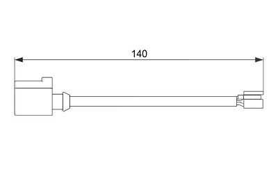 Bosch Warnkontakt, Bremsbelagverschleiß [Hersteller-Nr. 1987474566] für Porsche, VW von Bosch