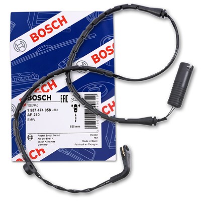 Bosch Warnkontakt Bremsbelagverschleiß Vorderachse [Hersteller-Nr. 1987474958] für BMW von Bosch
