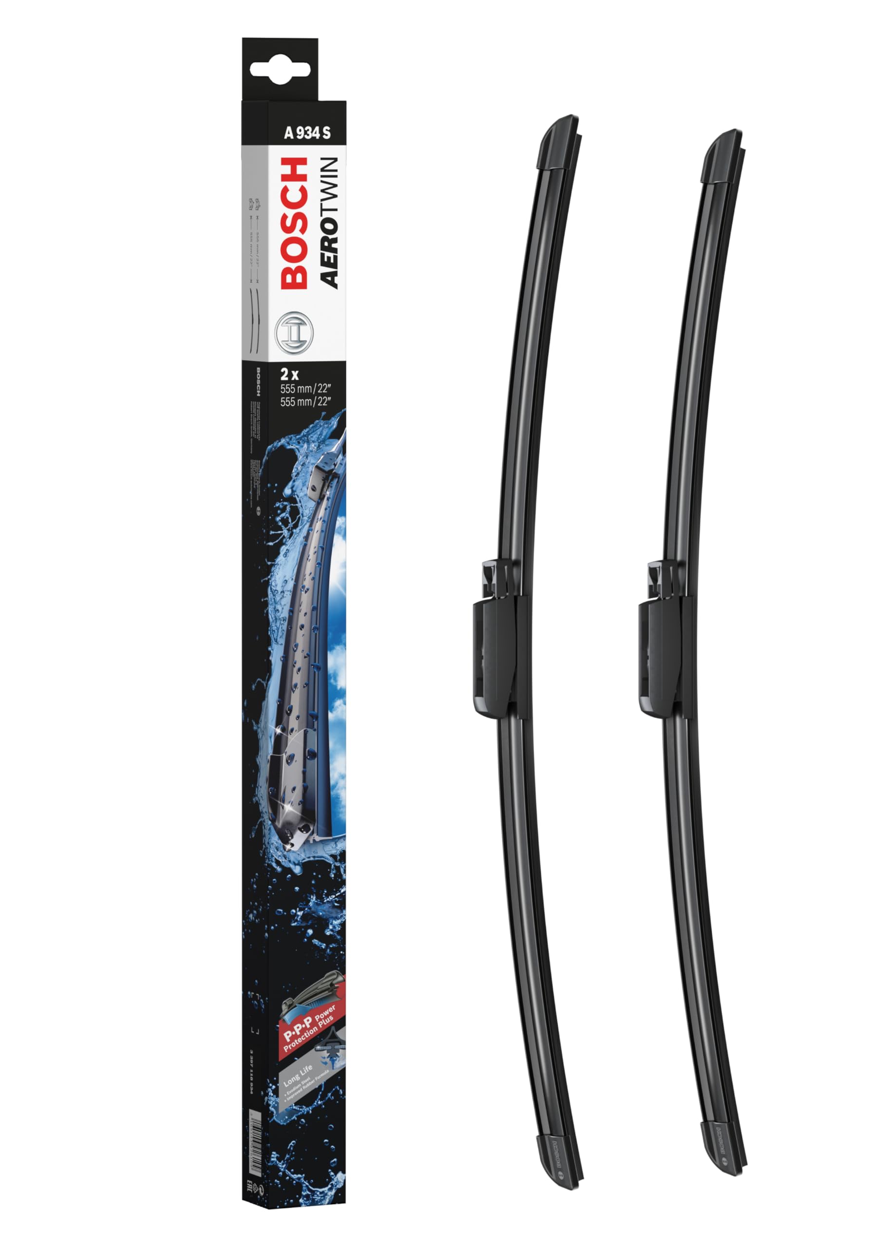 Bosch 3 397 118 934 Wiper Blade Set Aerotwin A936S, 550 x 550 mm von Bosch