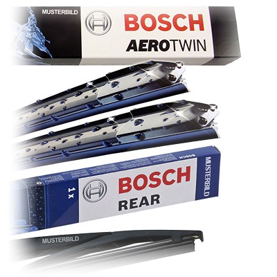 Bosch Wischer vorne +hinten für Chevrolet, Opel, Vauxhall von Bosch