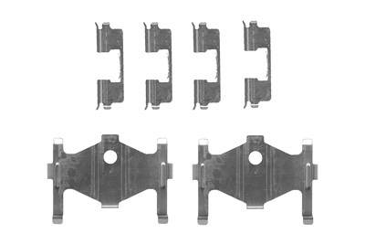 Bosch Zubehörsatz, Scheibenbremsbelag [Hersteller-Nr. 1987474448] für Hyundai, Kia, Nissan von Bosch