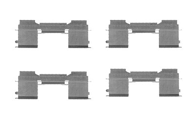 Bosch Zubehörsatz, Scheibenbremsbelag [Hersteller-Nr. 1987474711] für Citroën, Fiat, Ford, Iveco, Peugeot von Bosch