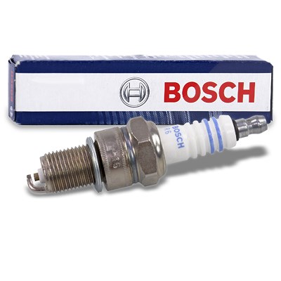 Bosch Zündkerze Super Plus [Hersteller-Nr. 0242225599] für Bentley, Chrysler, Daihatsu, Lada, Land Rover, Nissan, Renault, Seat, Toyota von Bosch
