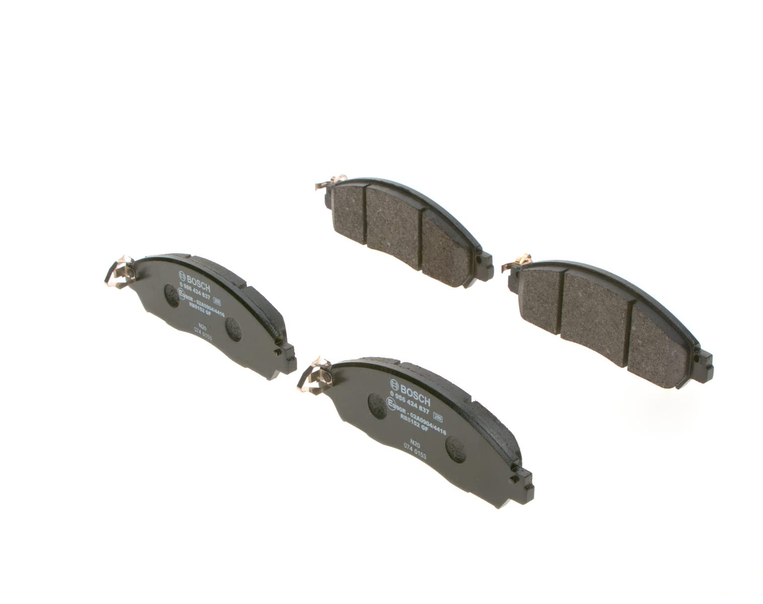 Bosch BP2440 Bremsbeläge - Vorderachse - ECE-R90 Zertifizierung - vier Bremsbeläge pro Set von Bosch Automotive