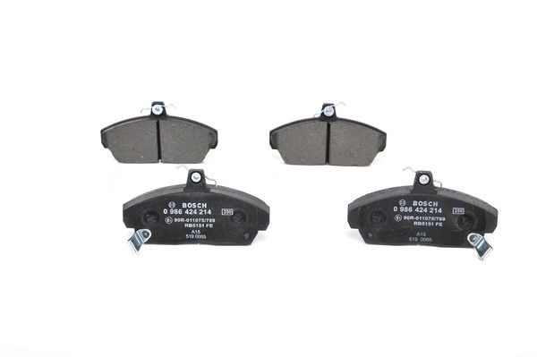 Bremsbelagsatz, Scheibenbremse Vorderachse Bosch 0 986 424 214 Bremsbelagsatz, Scheibenbremse Vorderachse Bosch 0 986 424 214 von Bosch