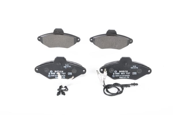 Bremsbelagsatz, Scheibenbremse Vorderachse Bosch 0 986 461 757 Bremsbelagsatz, Scheibenbremse Vorderachse Bosch 0 986 461 757 von Bosch