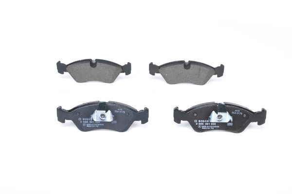 Bremsbelagsatz, Scheibenbremse Vorderachse Bosch 0 986 491 900 Bremsbelagsatz, Scheibenbremse Vorderachse Bosch 0 986 491 900 von Bosch