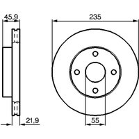 Bremsscheibe BOSCH 0 986 478 787 vorne, belüftet, 1 Stück Bremsscheibe BOSCH 0 986 478 787 vorne, belüftet, 1 Stück von Bosch